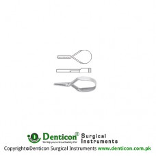 Mini Vessel Clip Stainless Steel, 20 mm Jaw Size 10.0 x 2.0 mm